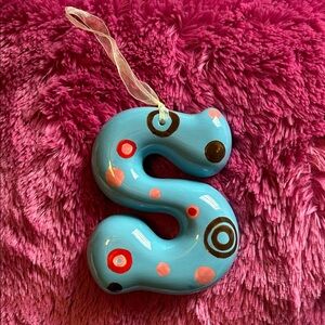 Source Unknown Blue Decorative Letter S